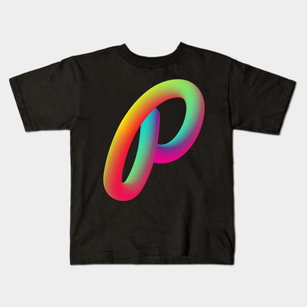 Curly P - 2nd edition Kids T-Shirt by MplusC